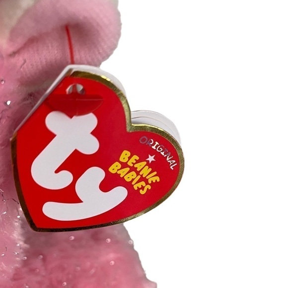 TY Beanie Baby Plush Stuffed Animal LANA the Pink Sparkly Llama Llamacorn NWT - Picture 8 of 13